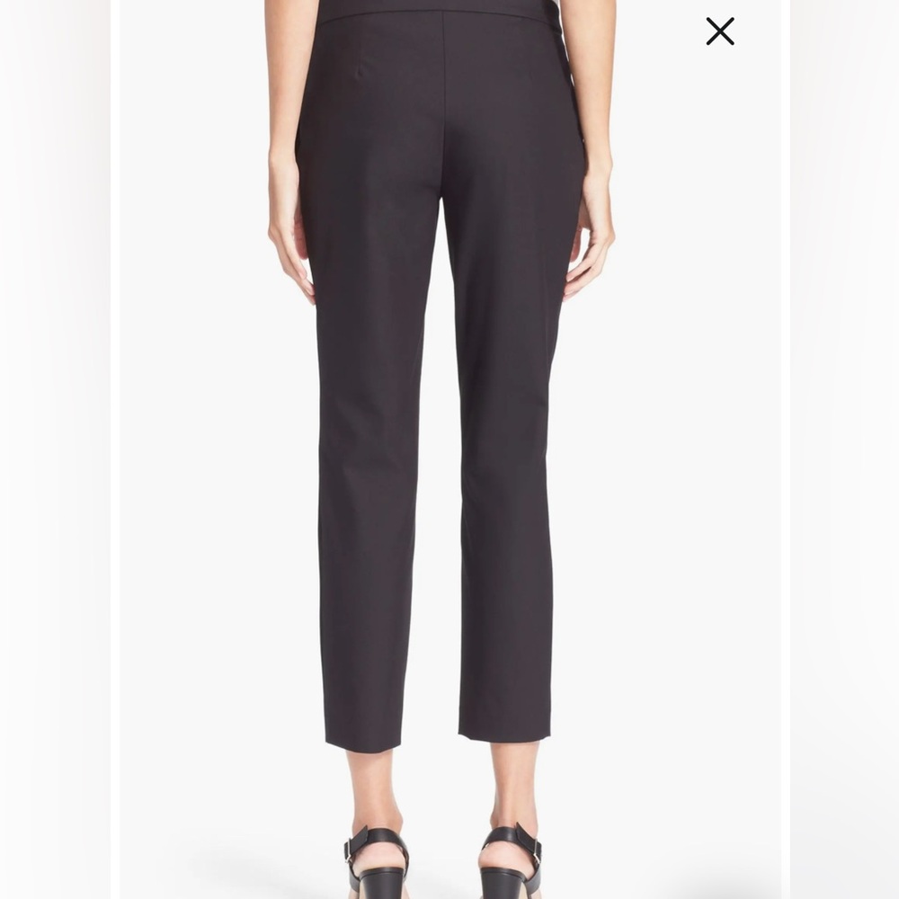 Theory black Thaniel trousers straight leg mid rise size 8